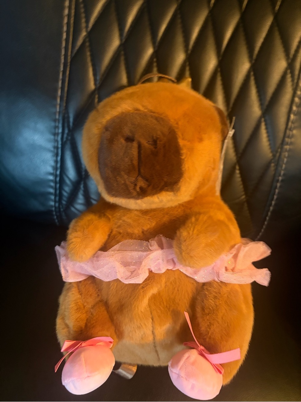 Carried Away Chupacabra In Pink Tutu Plush Backpack Purse Bag